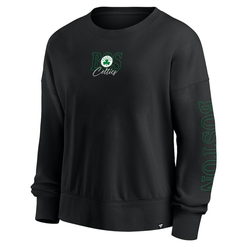 Fanatics Boston Celtics Women's Oversized Game Day Pullover Sweatshirt Black