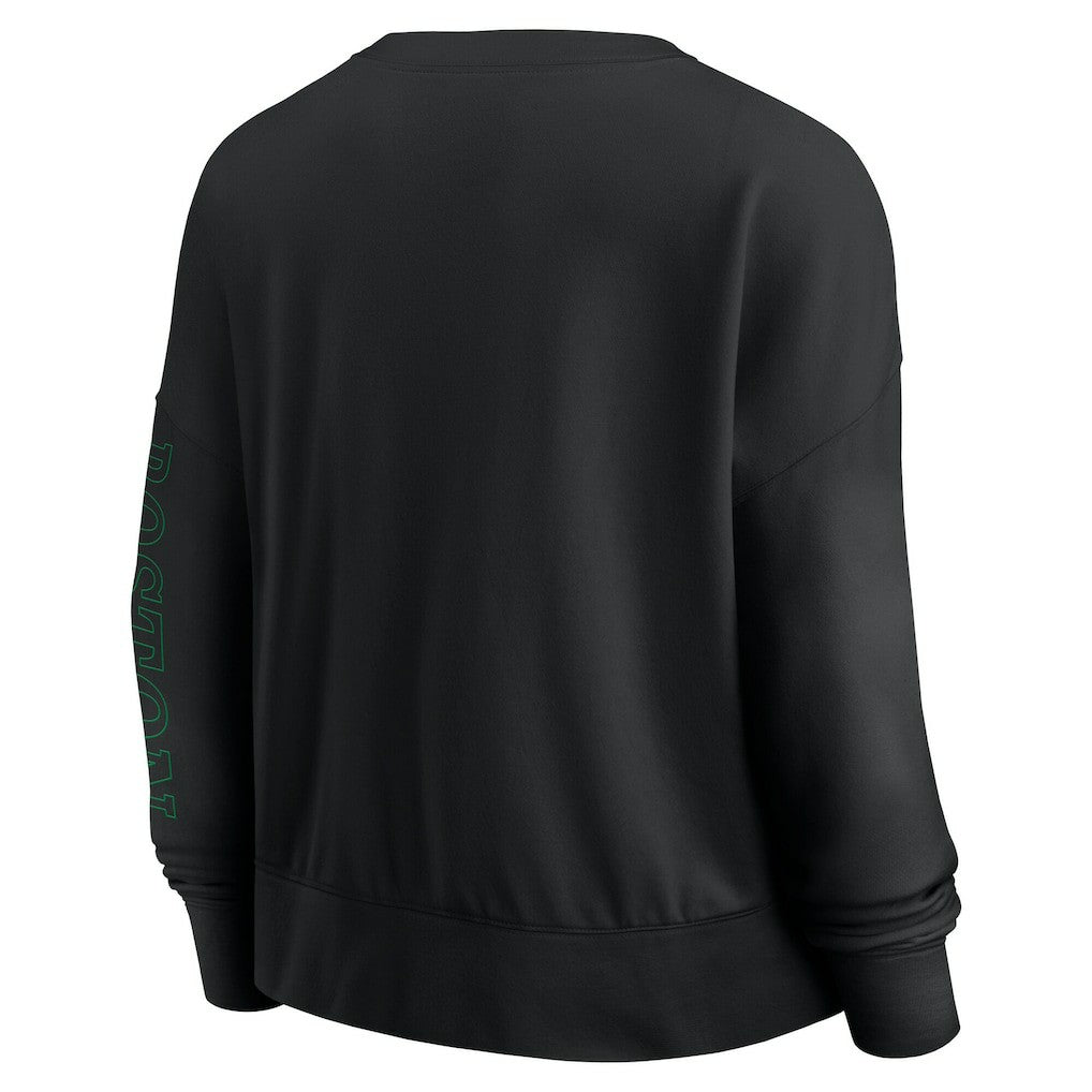 Fanatics Boston Celtics Women's Oversized Game Day Pullover Sweatshirt Black