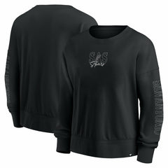 Fanatics San Antonio Spurs Women's Oversized Game Day Pullover Sweatshirt Black