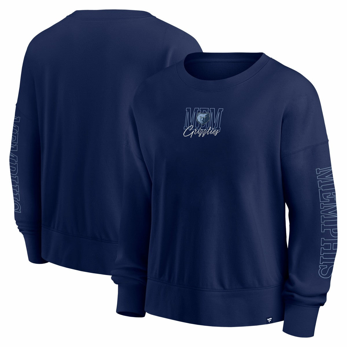 Fanatics Memphis Grizzlies Women's Oversized Game Day Pullover Sweatshirt Navy
