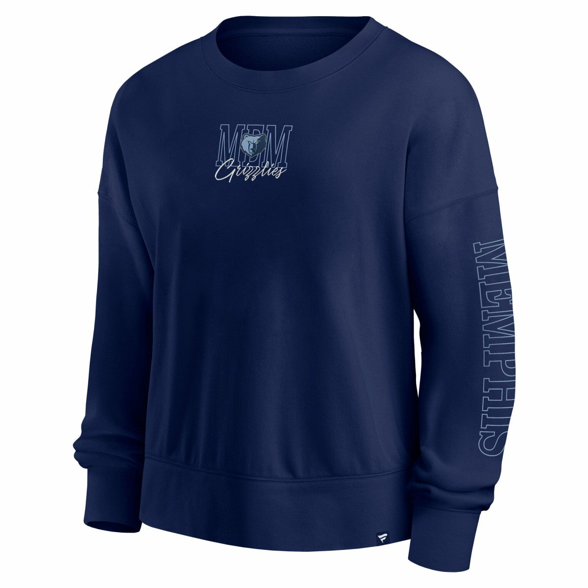 Fanatics Memphis Grizzlies Women's Oversized Game Day Pullover Sweatshirt Navy
