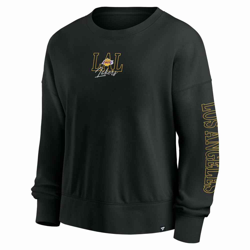 Fanatics Los Angeles Lakers Women's Oversized Game Day Pullover Sweatshirt Black
