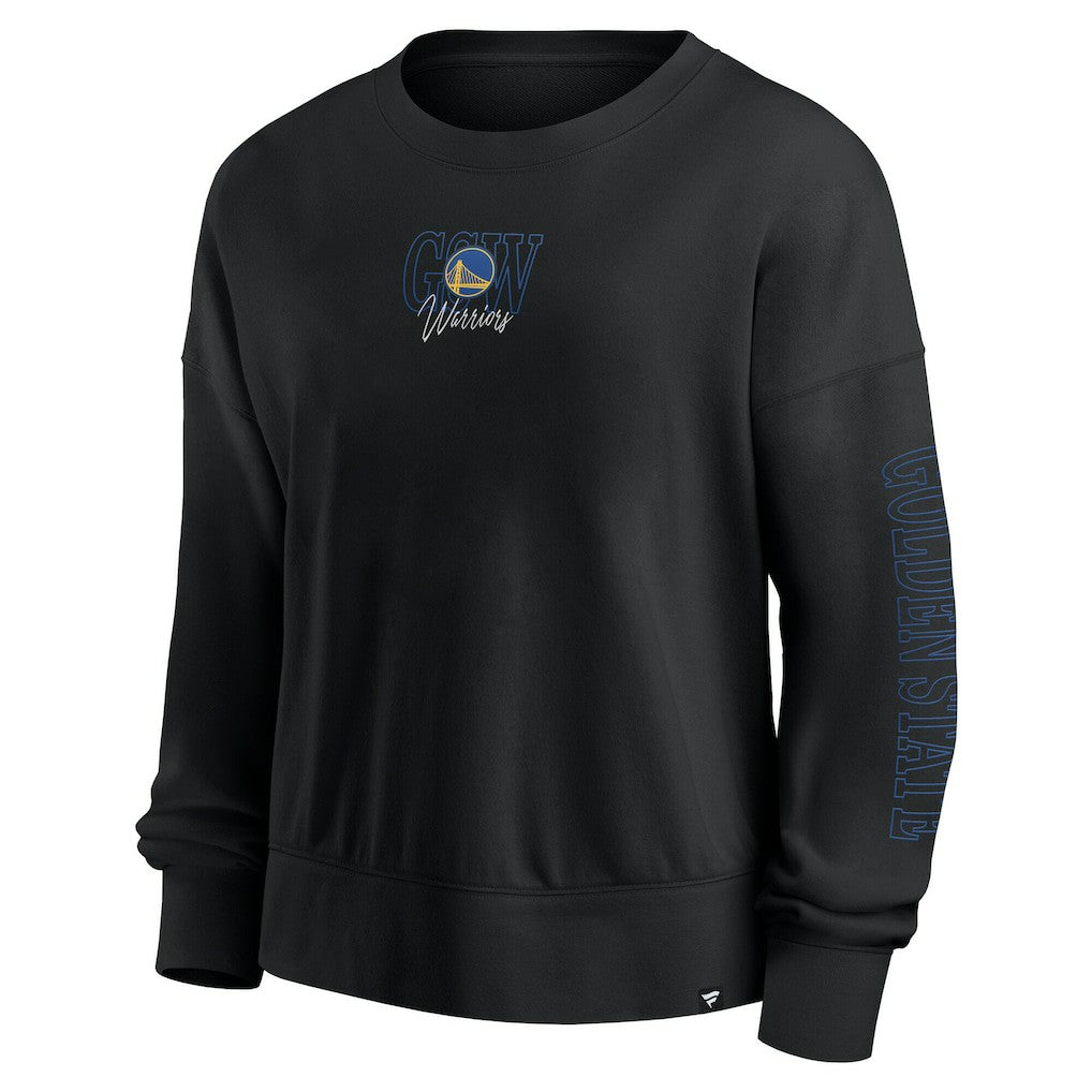 Fanatics Golden State Warriors Women's Oversized Game Day Pullover Sweatshirt Black