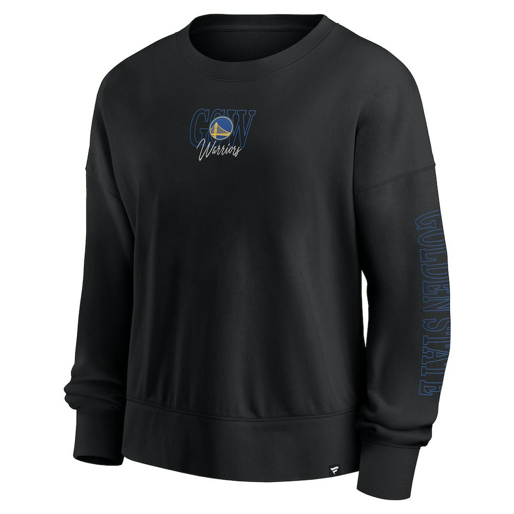 Fanatics Golden State Warriors Women's Oversized Game Day Pullover Sweatshirt Black