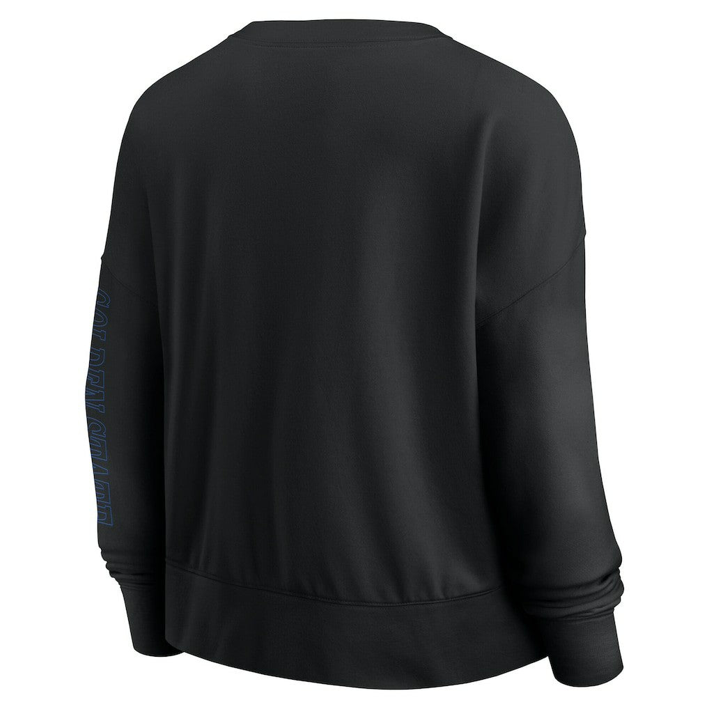 Fanatics Golden State Warriors Women's Oversized Game Day Pullover Sweatshirt Black