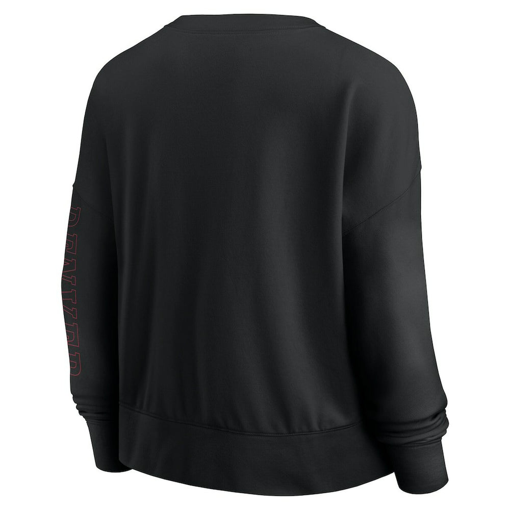 Fanatics Chicago Bulls Women's Oversized Game Day Pullover Sweatshirt Black
