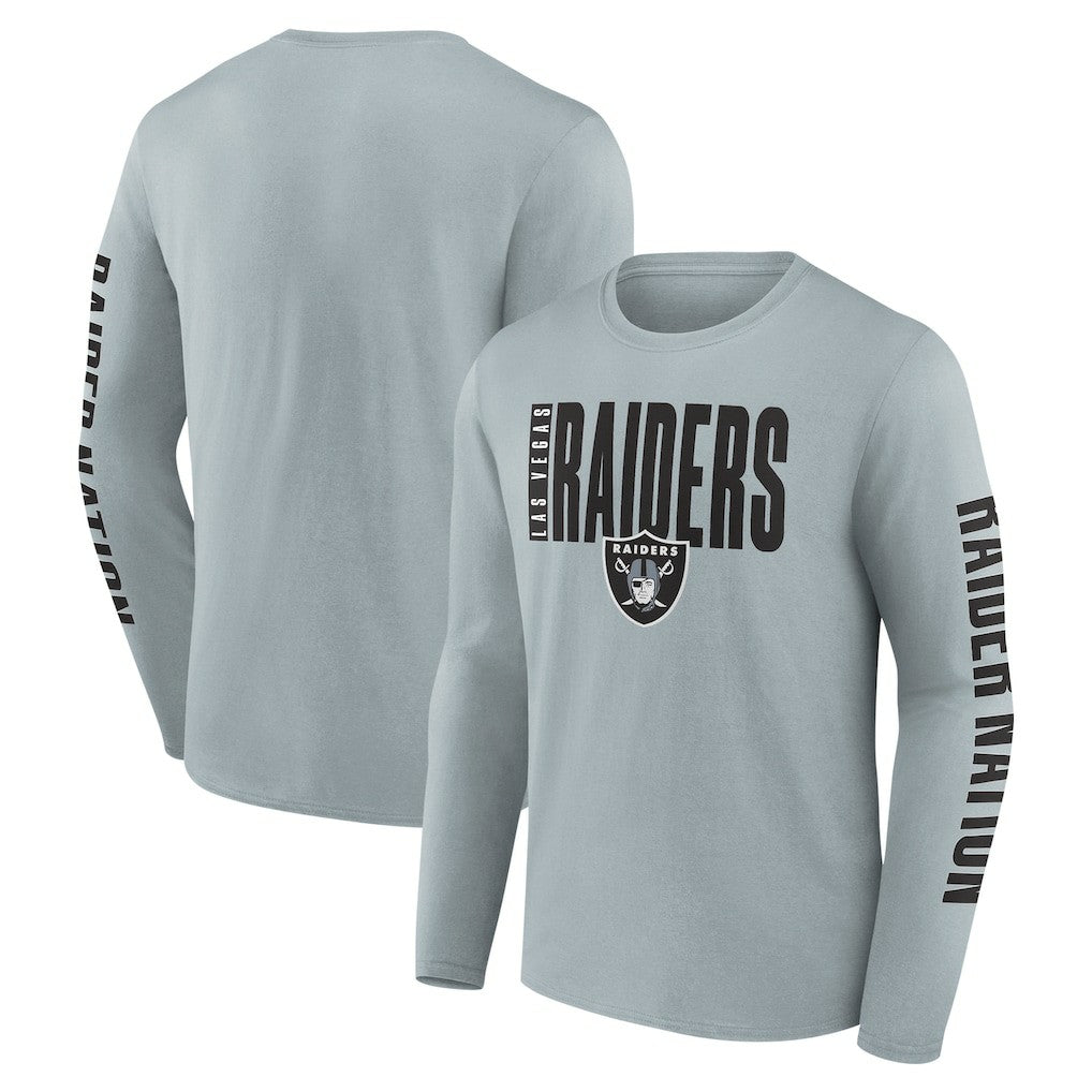 Las Vegas Raiders Vision Long Sleeve T-Shirt - Gray - Fanatics