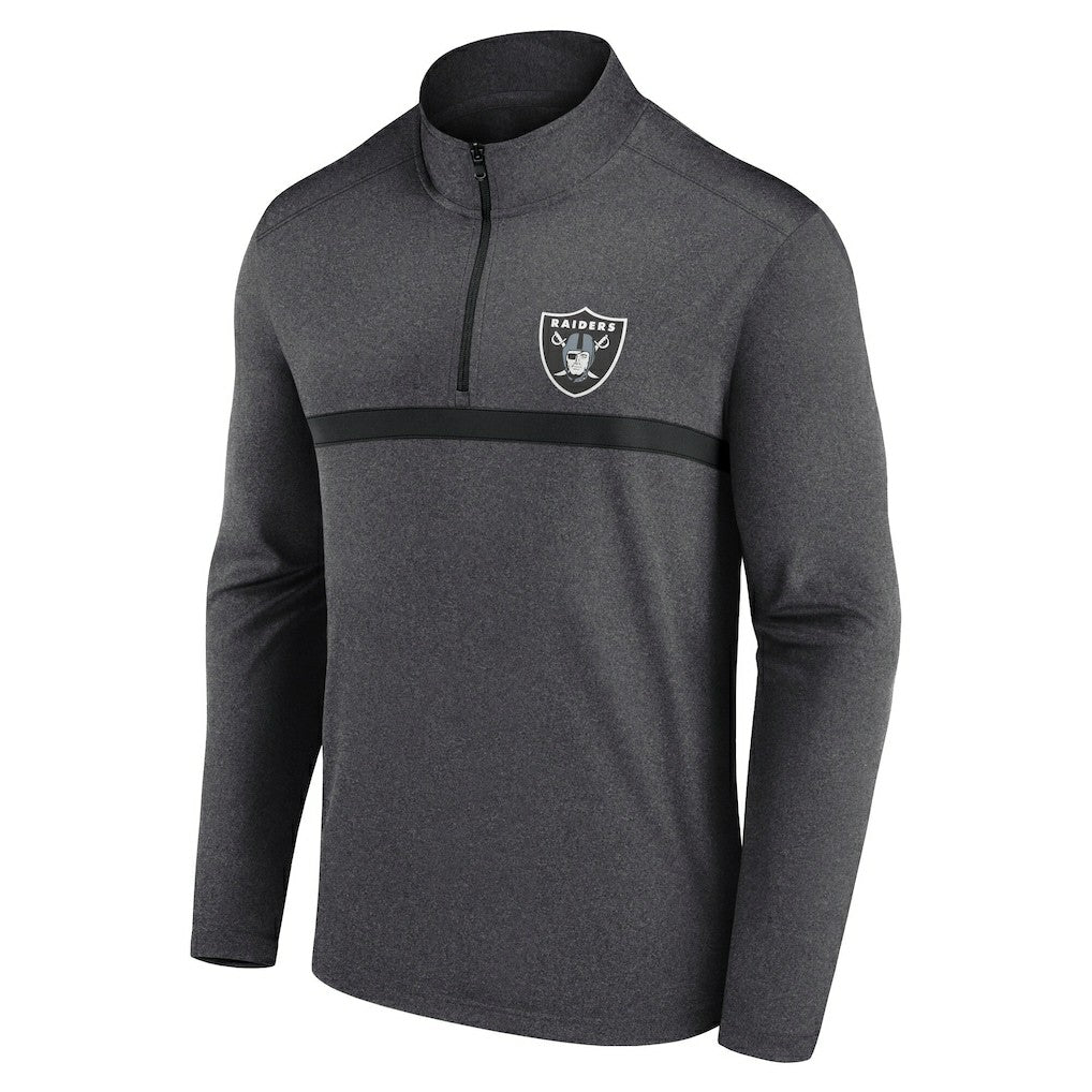 Las Vegas Raiders Head-to-Head Quarter-Zip Pullover - Charcoal - Fanatics