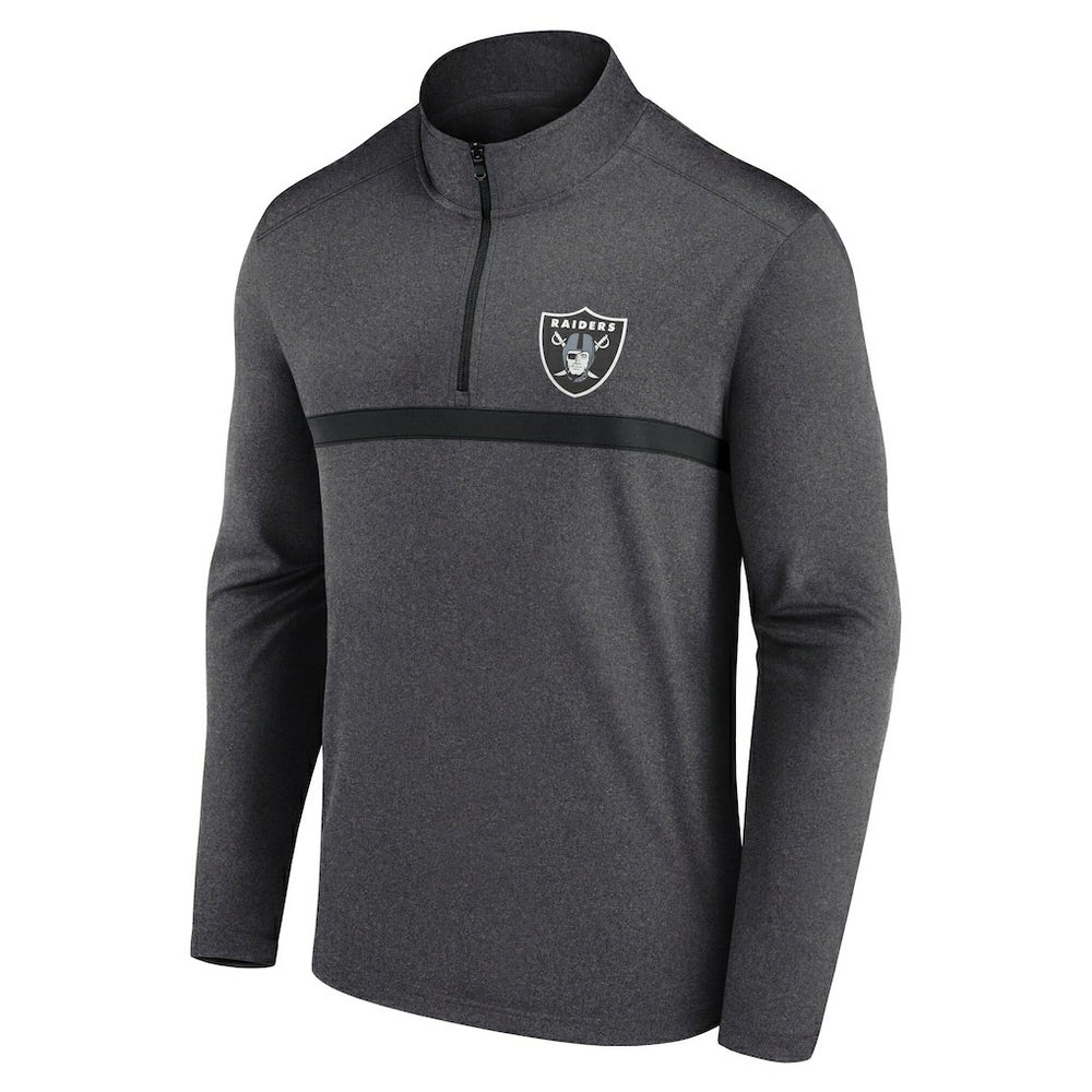 Las Vegas Raiders Head-to-Head Quarter-Zip Pullover - Charcoal - Fanatics