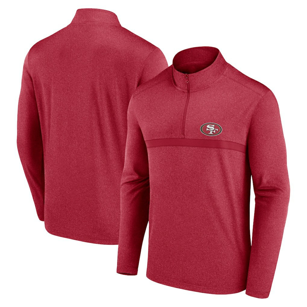 San Francisco 49ers Head-to-Head Quarter-Zip Pullover - Scarlet - Fanatics