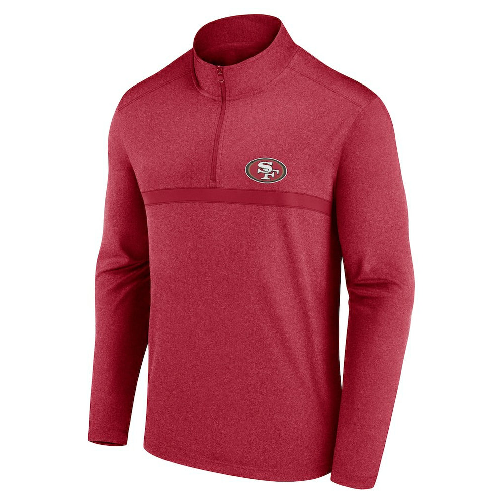 San Francisco 49ers Head-to-Head Quarter-Zip Pullover - Scarlet - Fanatics