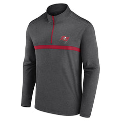 Tampa Bay Buccaneers Head-to-Head Quarter-Zip Pullover - Heather Charcoal - Fanatics