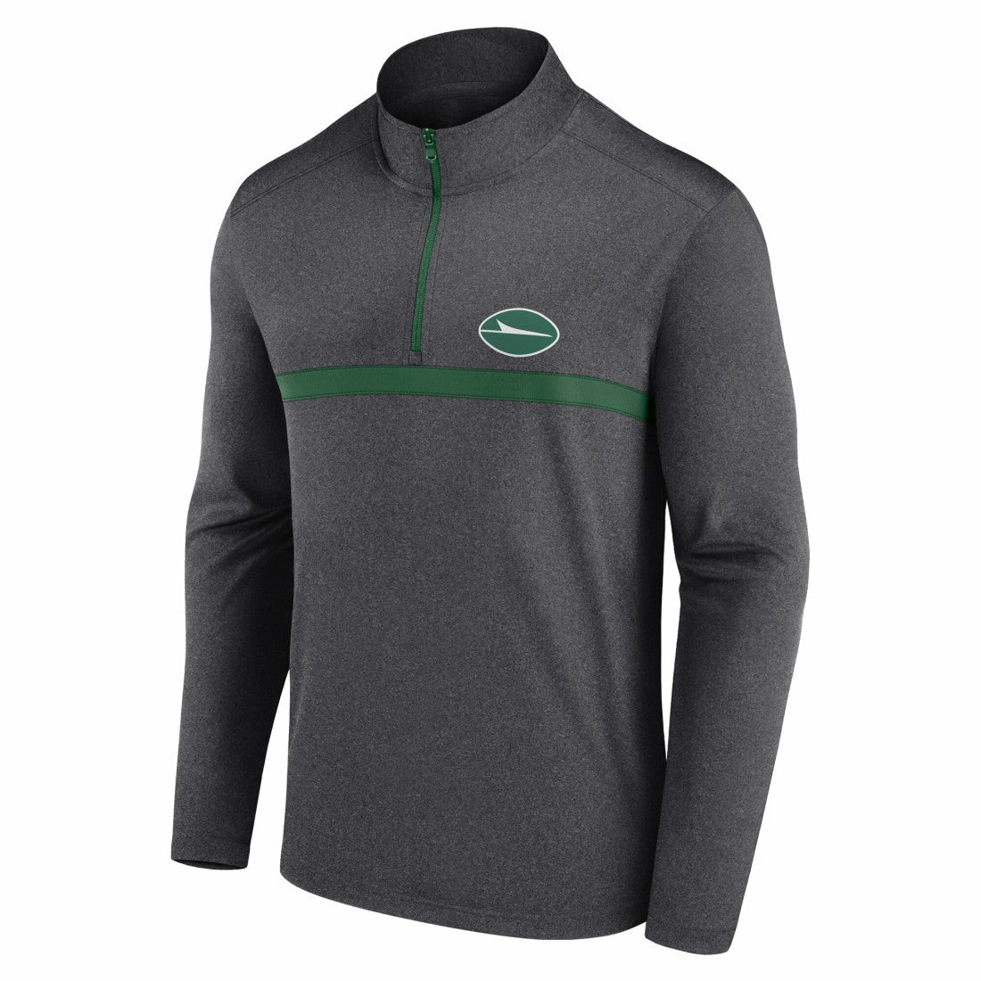 New York Jets Head-to-Head Quarter-Zip Pullover - Heather Charcoal - Fanatics