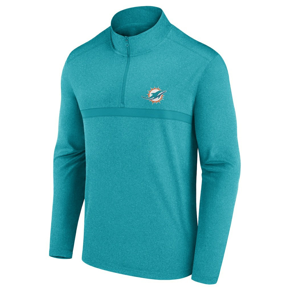 Miami Dolphins Head-to-Head Quarter-Zip Pullover - Aqua - Fanatics