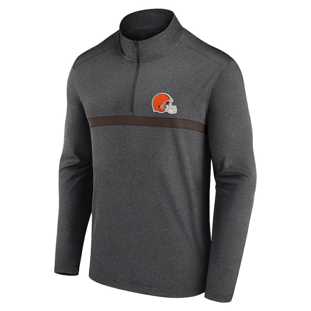 Cleveland Browns Head-to-Head Quarter-Zip Pullover - Charcoal - Fanatics