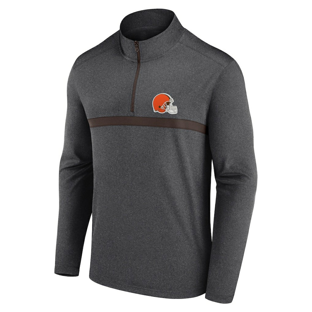 Cleveland Browns Head-to-Head Quarter-Zip Pullover - Charcoal - Fanatics