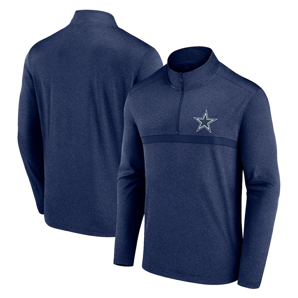 Dallas Cowboys Head-to-Head Quarter-Zip Pullover - Navy - Fanatics