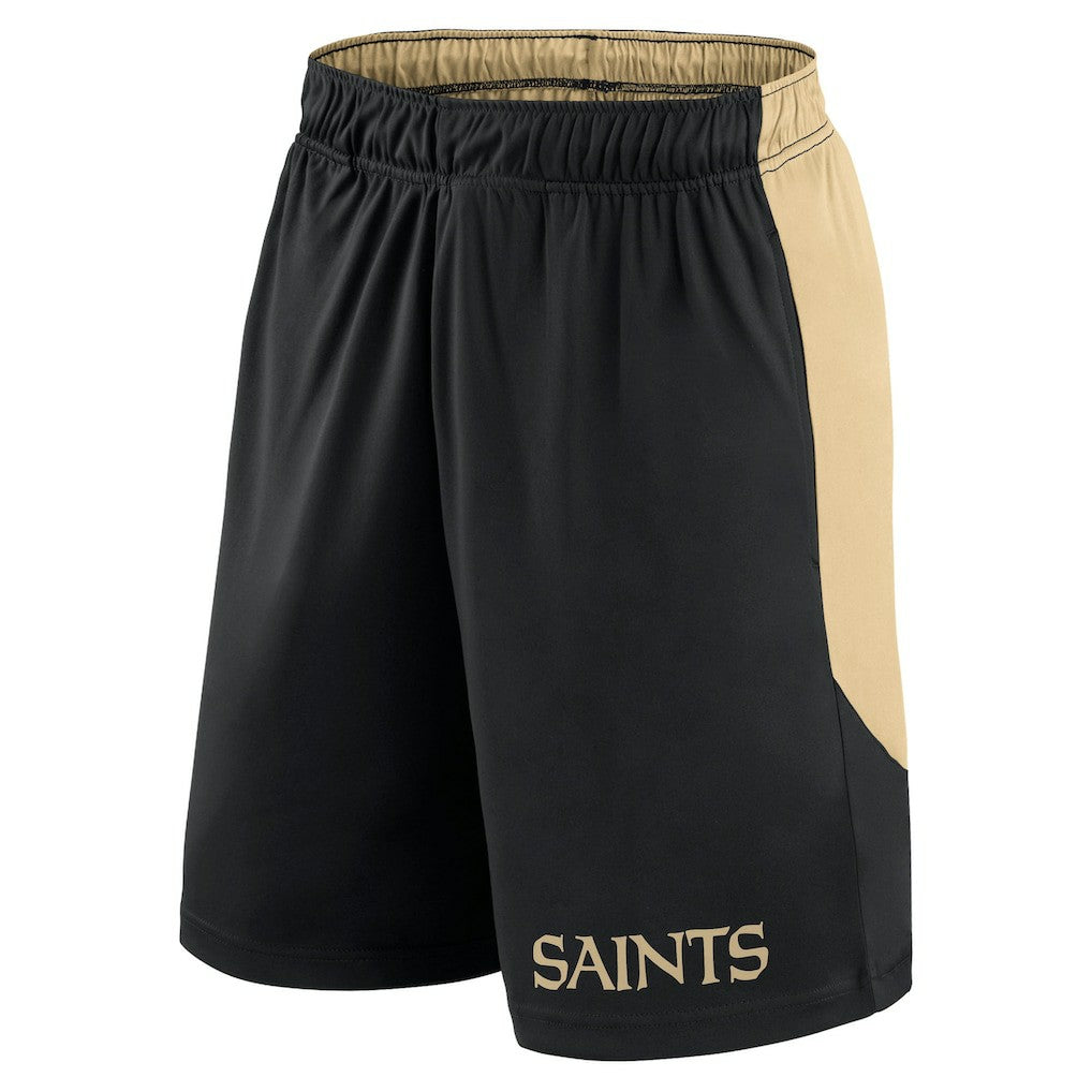 New Orleans Saints Launch Shorts - Black/Gold - Fanatics