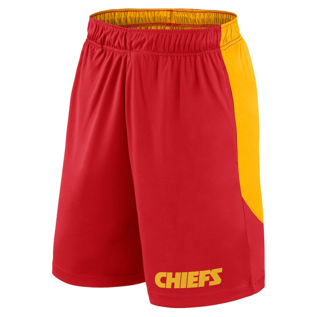 Kansas City Chiefs Launch Shorts - Red/Gold - Fanatics