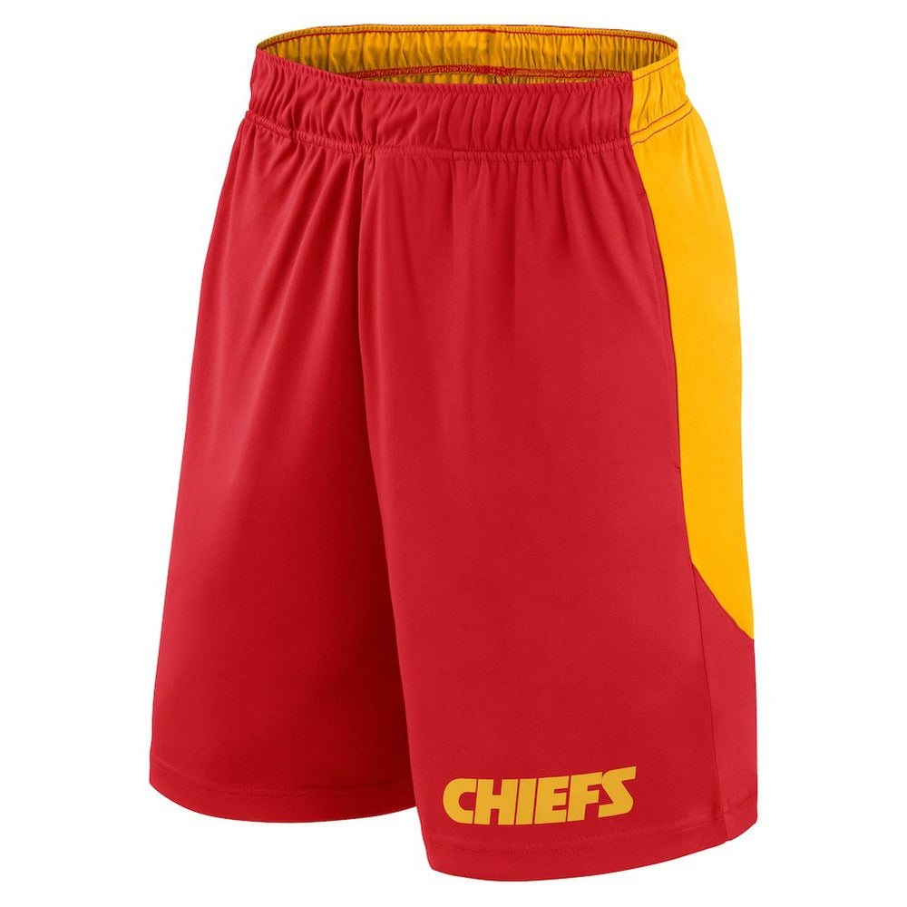 Kansas City Chiefs Launch Shorts - Red/Gold - Fanatics