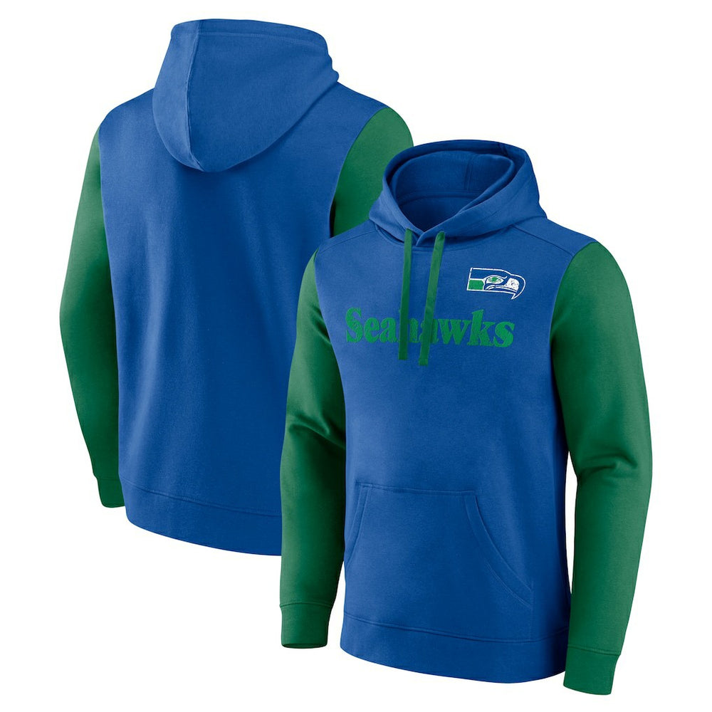 Seattle Seahawks Fleece Pullover Hoodie - Royal - Fanatics