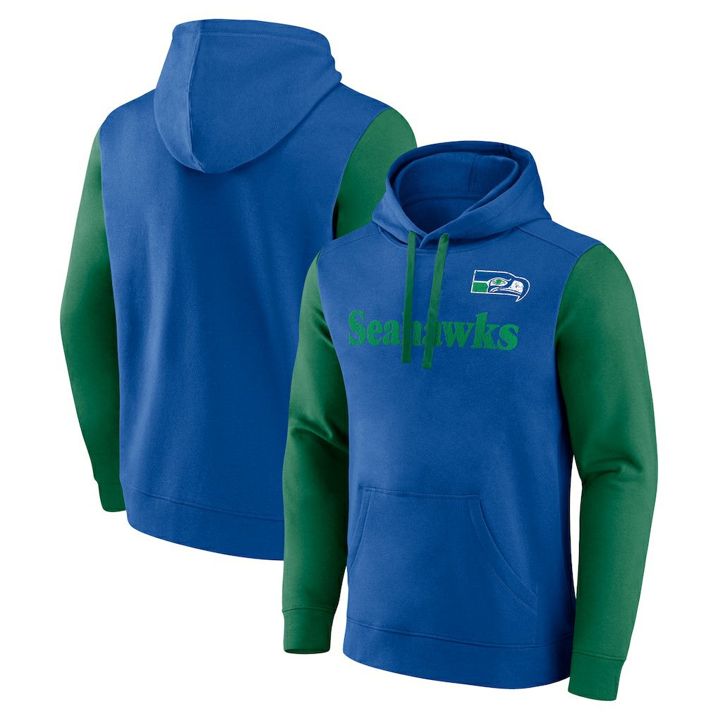 Seattle Seahawks Fleece Pullover Hoodie - Royal - Fanatics
