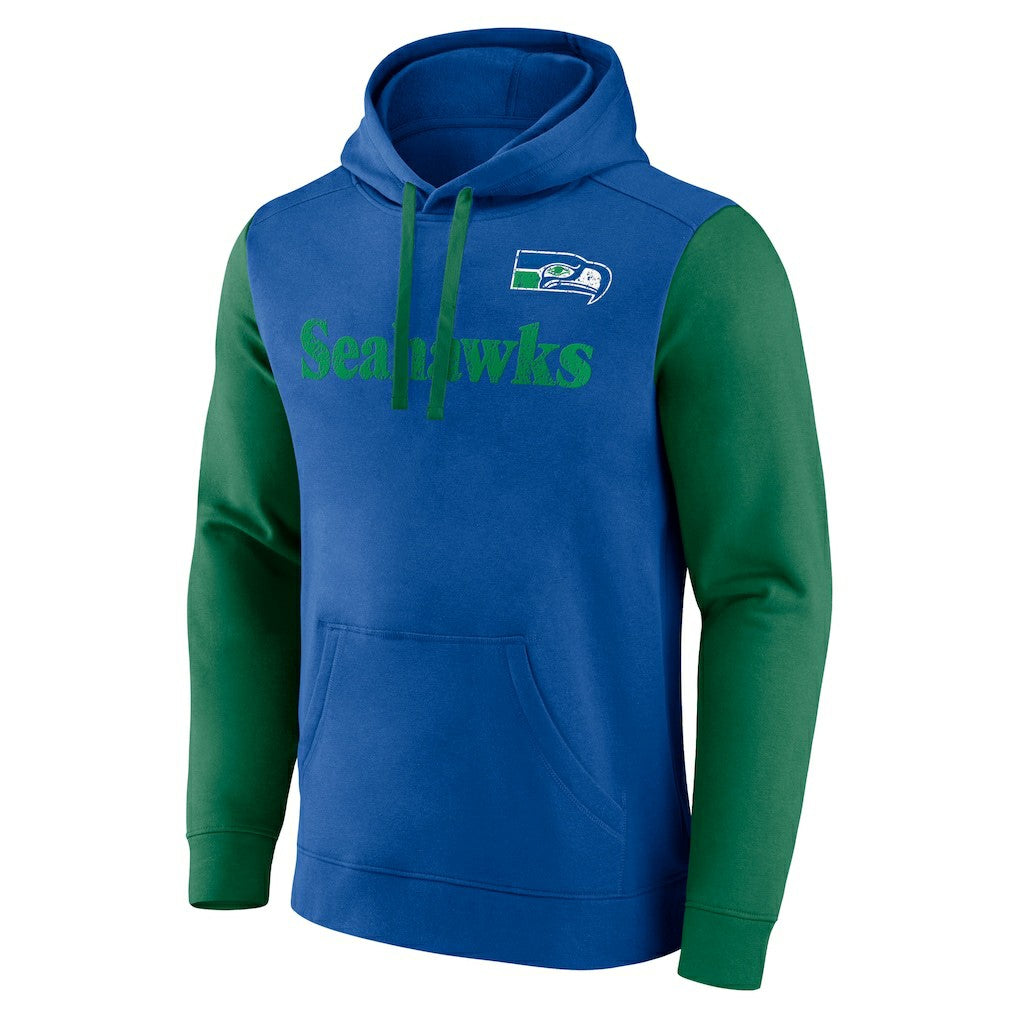 Seattle Seahawks Fleece Pullover Hoodie - Royal - Fanatics