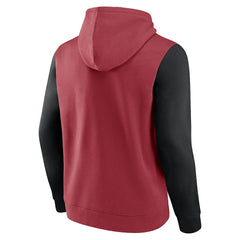 Arizona Cardinals Outline Pullover Hoodie - Cardinal/Black - Fanatics