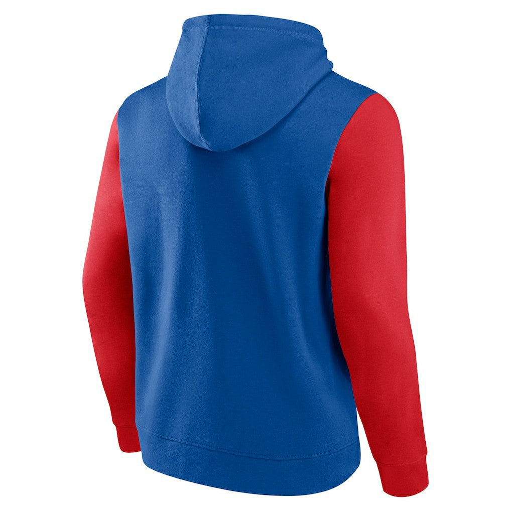 Buffalo Bills Outline Pullover Hoodie - Royal/Red - Fanatics