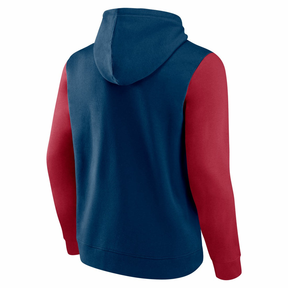 Houston Texans Outline Pullover Hoodie - Navy/Red - Fanatics
