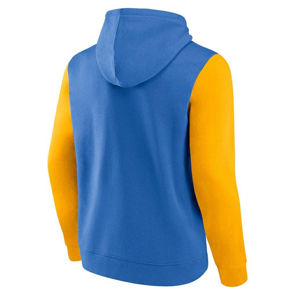 Los Angeles Chargers Outline Pullover Hoodie - Powder Blue/Gold - Fanatics