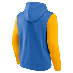 Los Angeles Chargers Outline Pullover Hoodie - Powder Blue/Gold - Fanatics