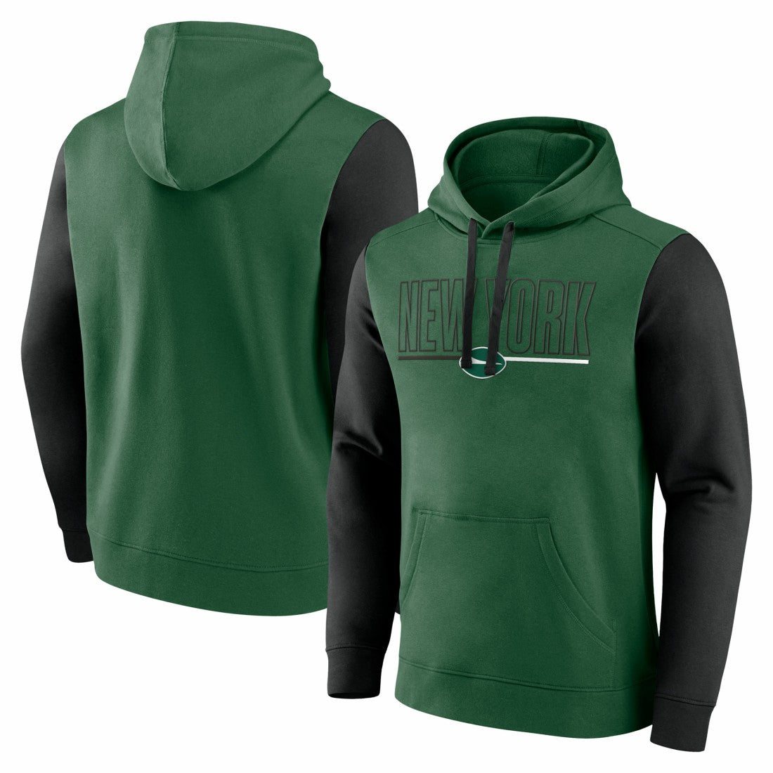 New York Jets Outline Pullover Hoodie - Green/Black - Fanatics