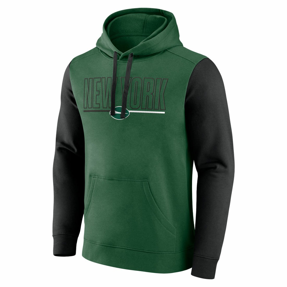 New York Jets Outline Pullover Hoodie - Green/Black - Fanatics