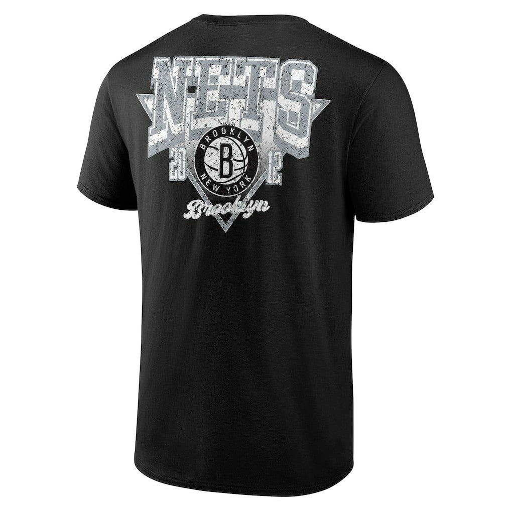 Brooklyn Nets Logo Athletic Never Over T-Shirt Black