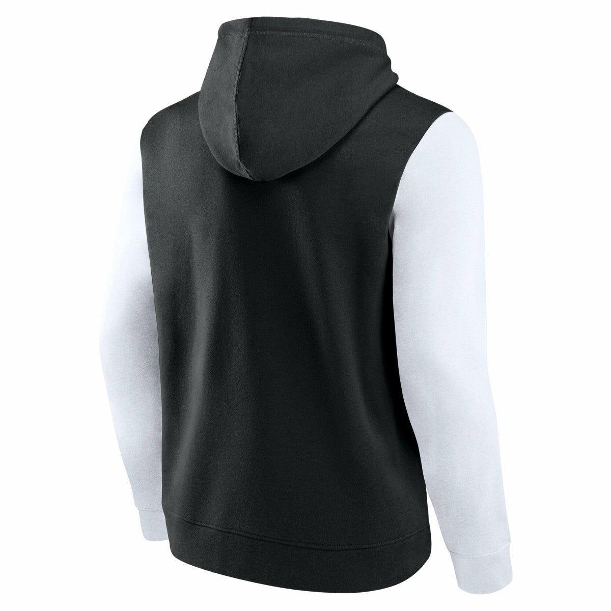 Utah Jazz Logo Athletic Outline Colorblock Pullover Hoodie Black