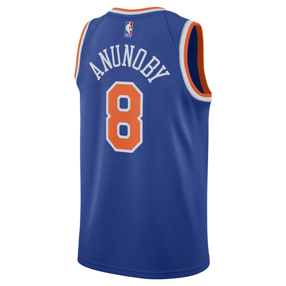 Nike OG Anunoby New York Knicks Unisex Swingman Jersey Icon Edition Blue