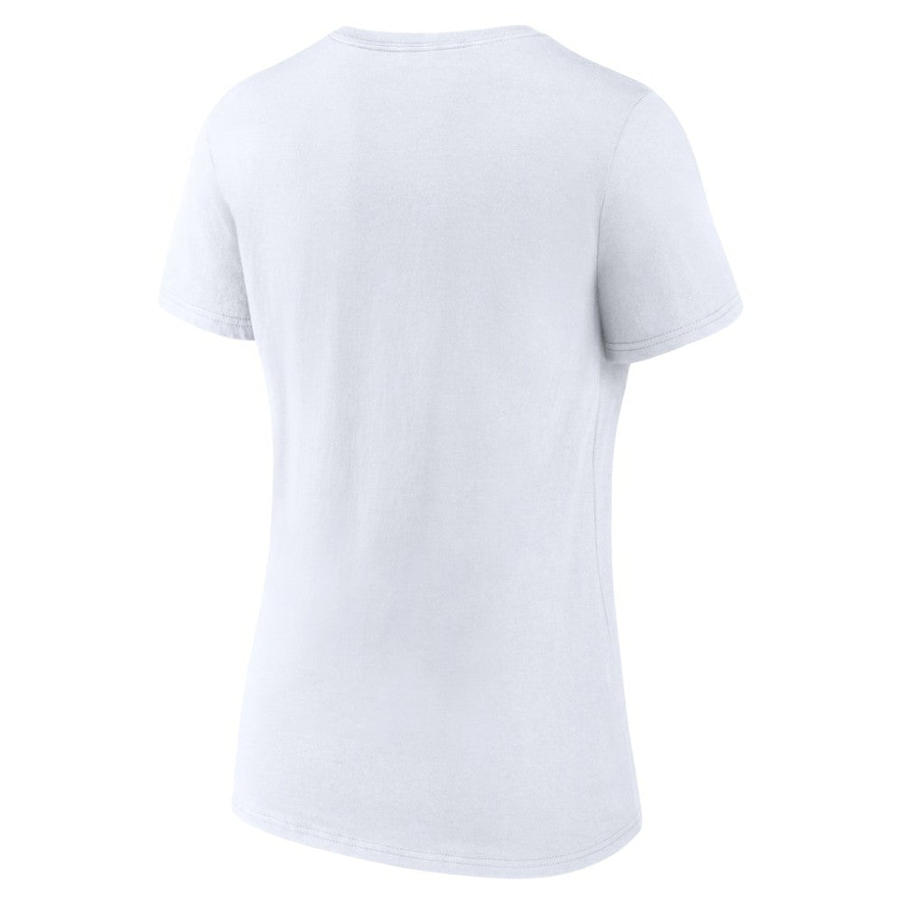 New Jersey Devils Fanatics Women's 2024 Hockey Fights Cancer V-Neck T-Shirt - White | Fanatics Lifestyle