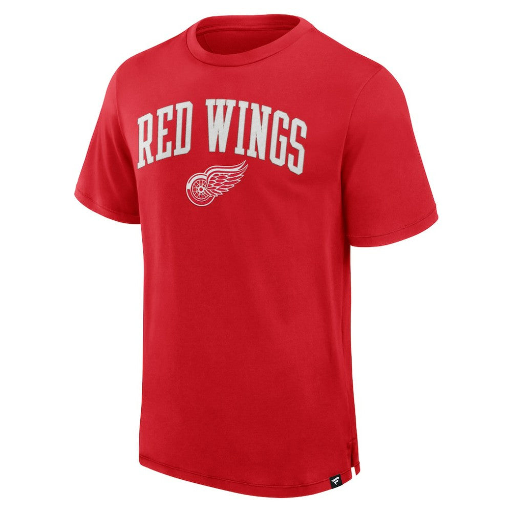 Detroit Red Wings Fanatics Elevated Pima T-Shirt - Red | Fanatics Lifestyle