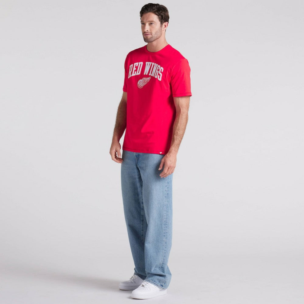 Detroit Red Wings Fanatics Elevated Pima T-Shirt - Red | Fanatics Lifestyle