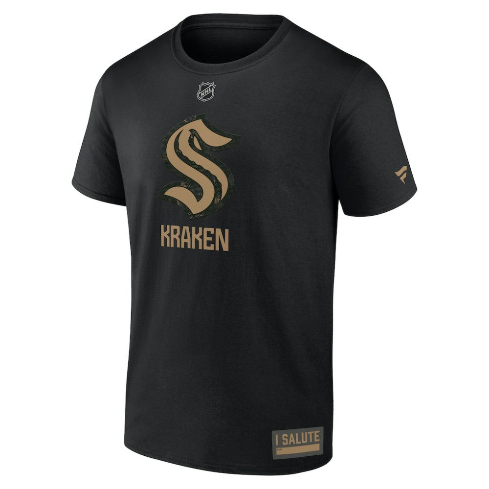 Seattle Kraken Fanatics 2024 Military Appreciation T-Shirt - Black | Fanatics sale