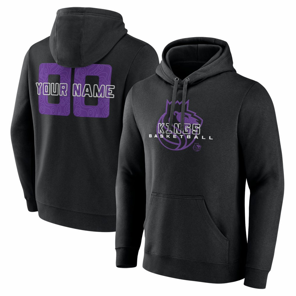 Sacramento Kings Custom Stellar Pullover Hoodie Black