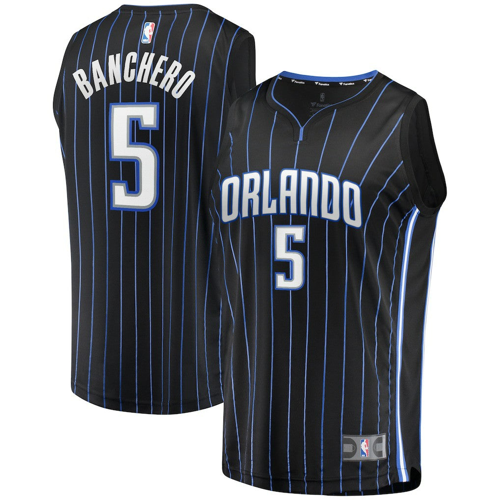 Fanatics Paolo Banchero Orlando Magic Youth Fast Break Player Jersey Icon Edition Black