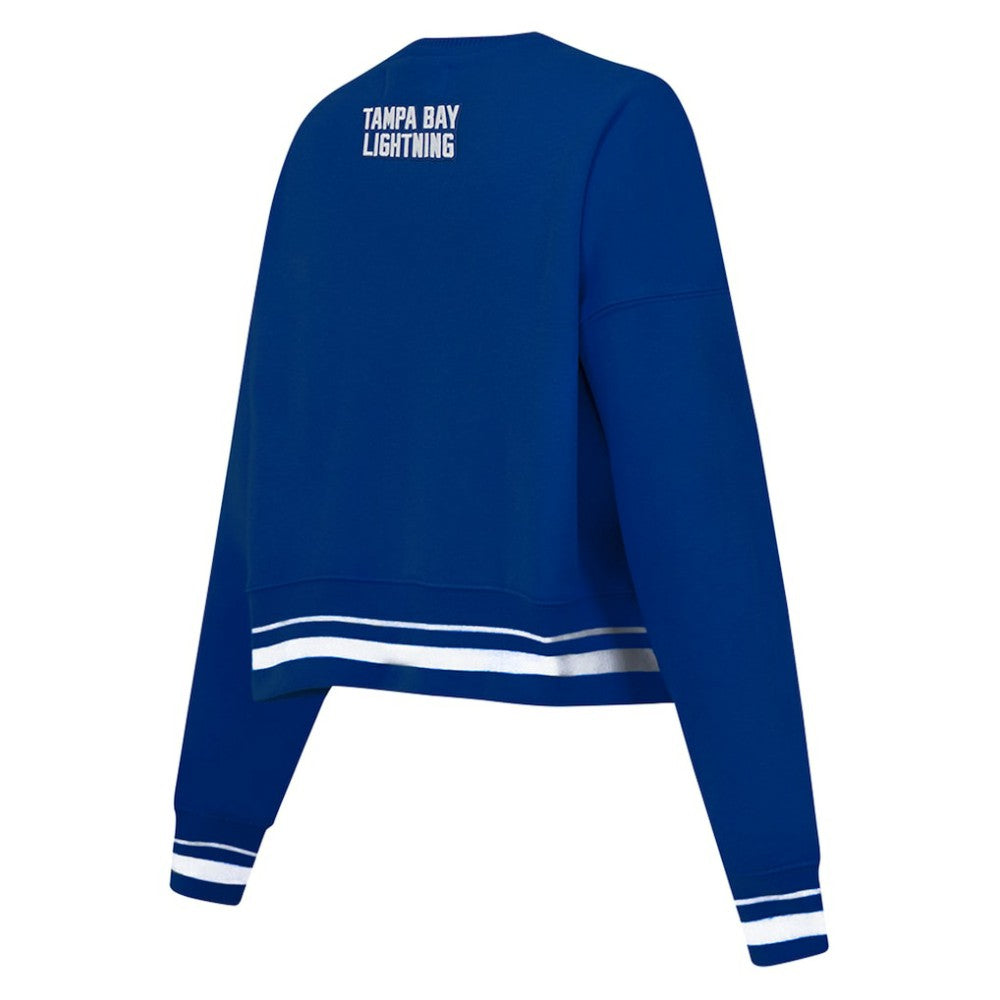 Tampa Bay Lightning Pro Standard Women's Area Code Cropped Pullover Sweatshirt - Blue | NHL sale