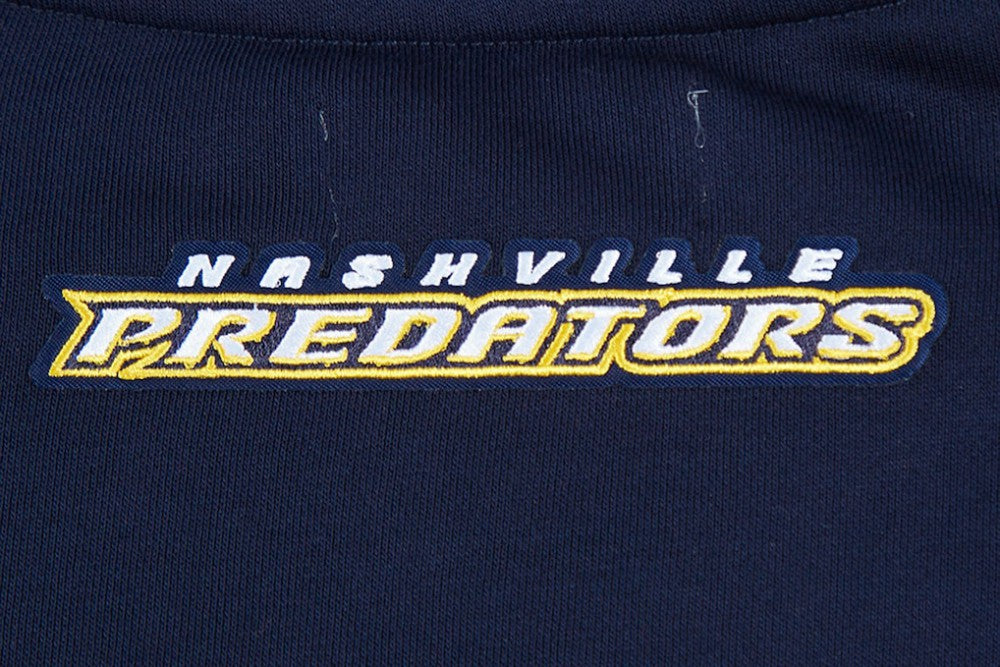 Nashville Predators Pro Standard Women's Area Code Cropped Pullover Sweatshirt - Navy | NHL Lifestyle