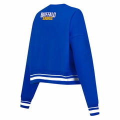 Buffalo Sabres Pro Standard Women's Area Code Cropped Pullover Sweatshirt - Royal | NHL on sale