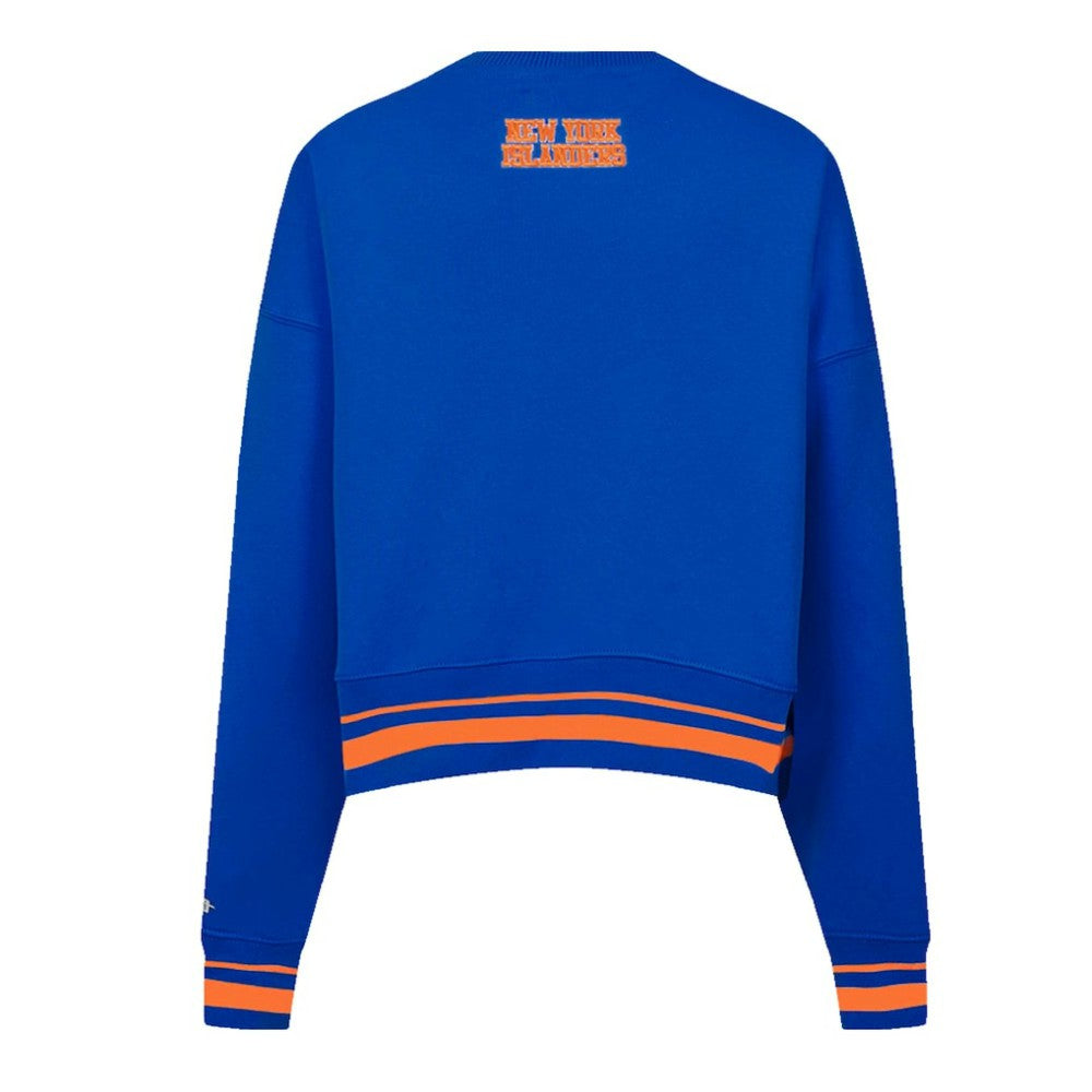New York Islanders Pro Standard Women's Area Code Cropped Pullover Sweatshirt - Royal | NHL online