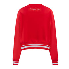 Detroit Red Wings Pro Standard Women's Area Code Cropped Pullover Sweatshirt - Red | NHL on sale