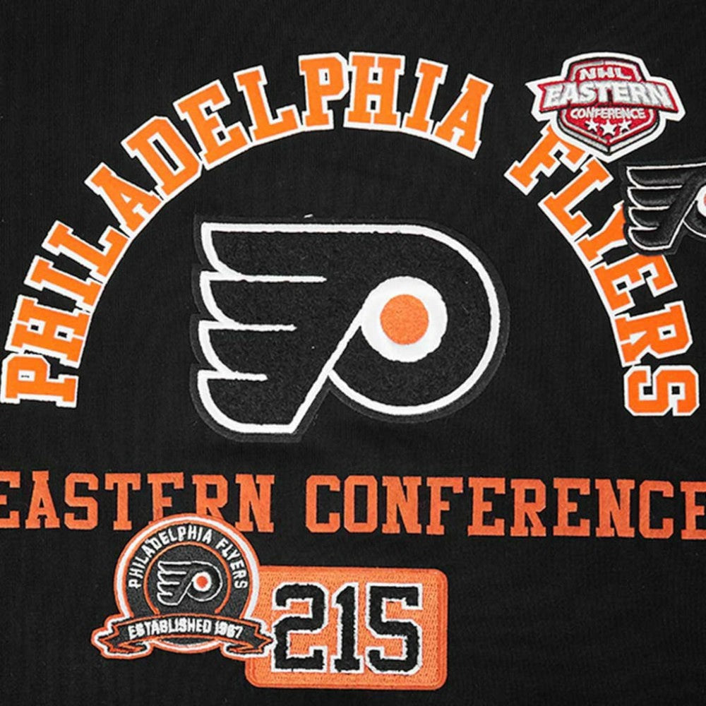 Philadelphia Flyers Pro Standard Women's Area Code Cropped Pullover Sweatshirt - Black | NHL discount