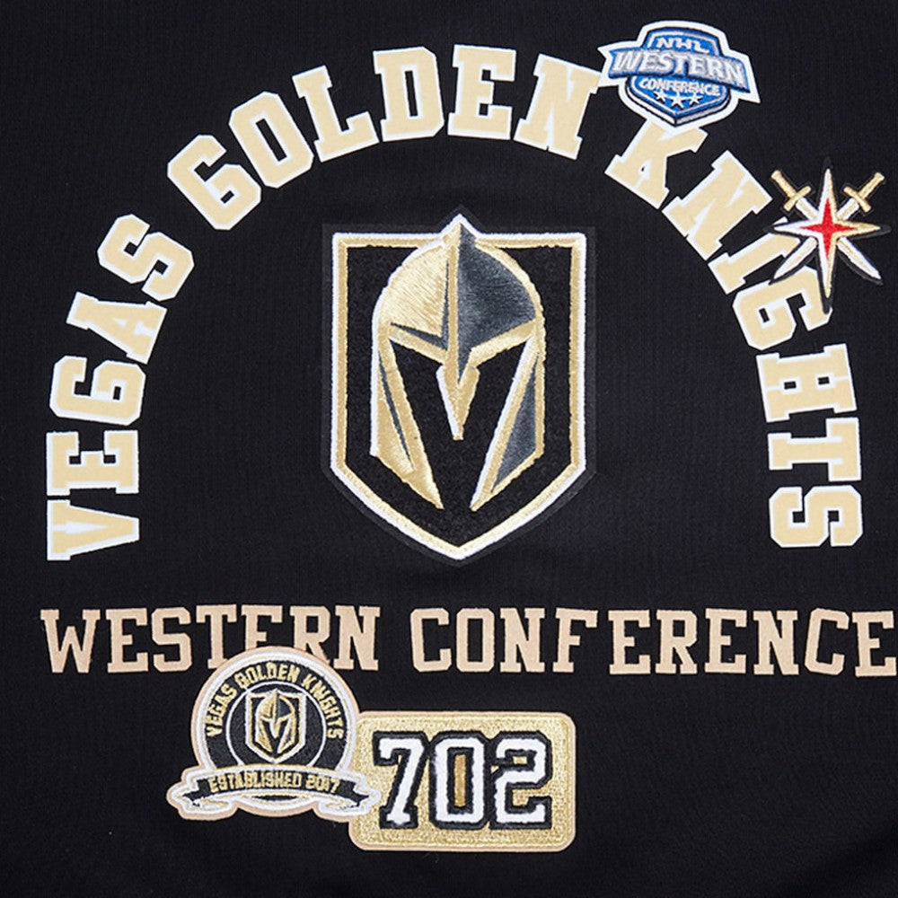 Vegas Golden Knights Pro Standard Women's Area Code Cropped Pullover Sweatshirt - Black | NHL on sale